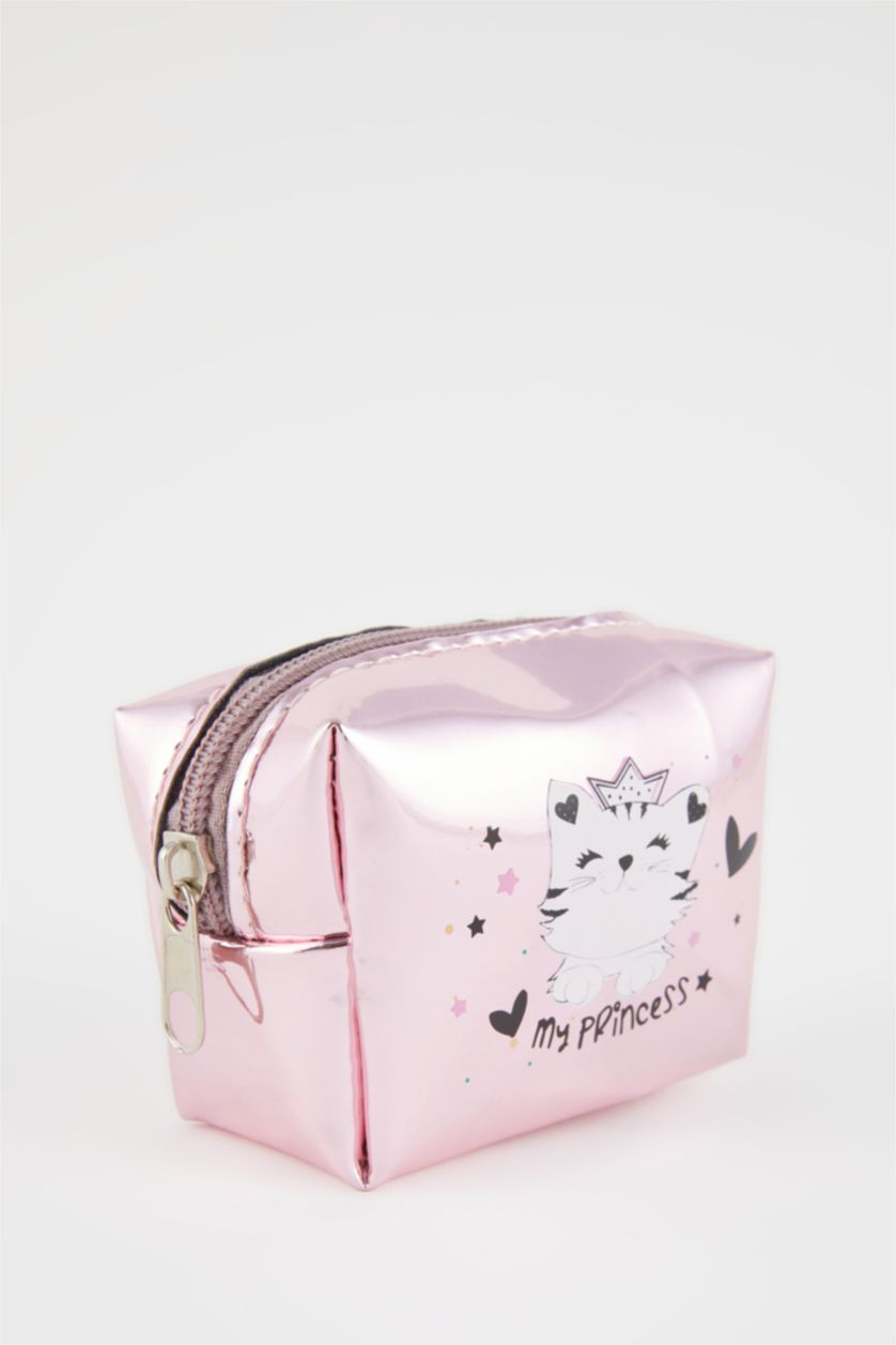 Kadın Gülkurusu Kadın Desenli Bozuk Para Cüzdanı