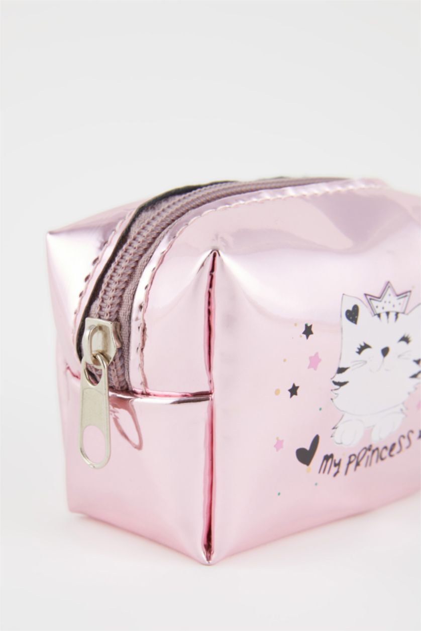 Kadın Gülkurusu Kadın Desenli Bozuk Para Cüzdanı