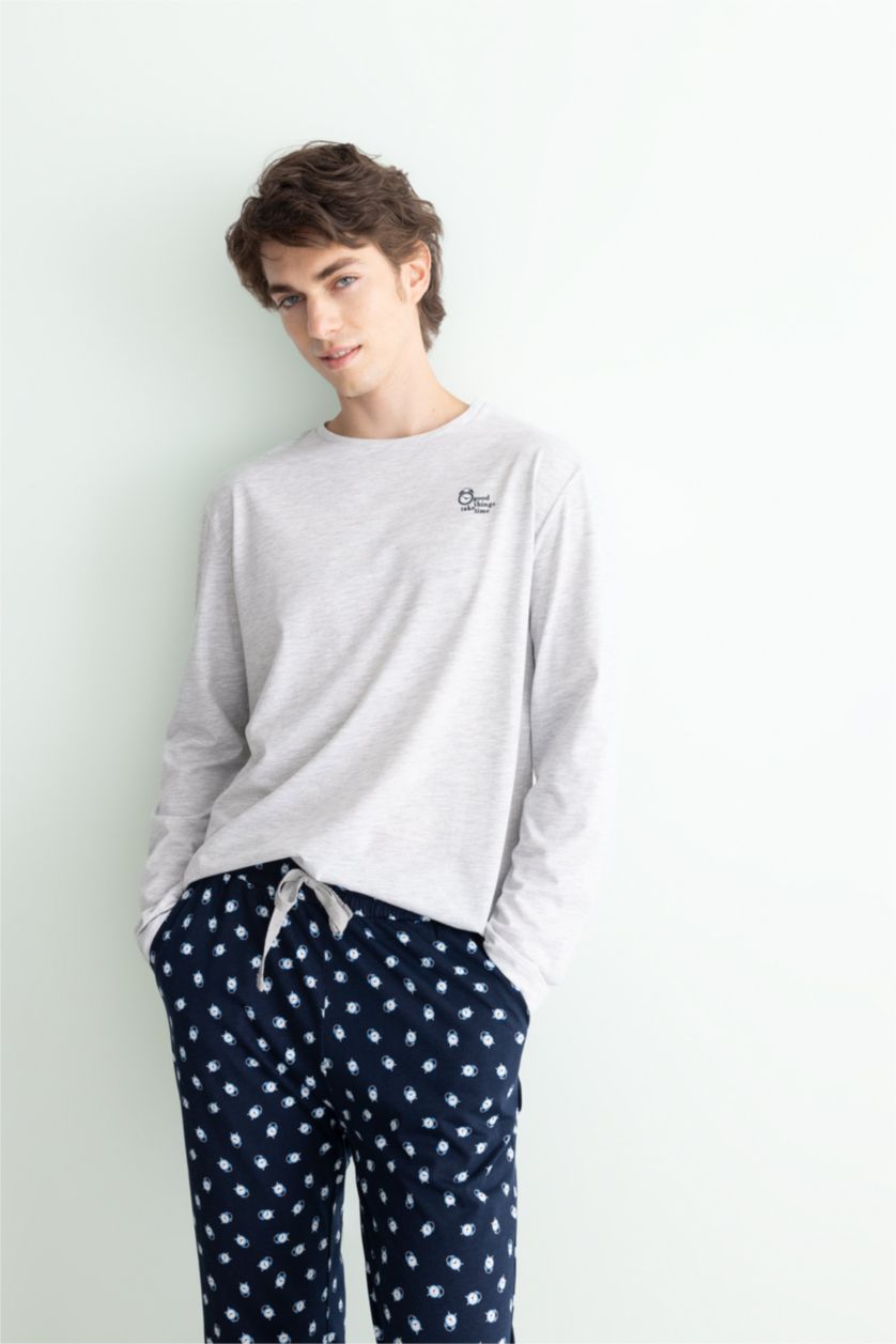 MAN Grey Melange 2 piece Set