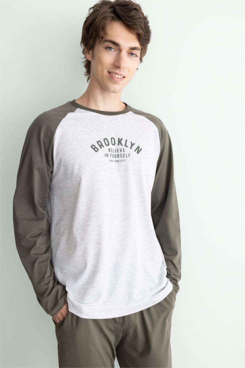 MAN Grey Melange 2 piece Regular Fit Set