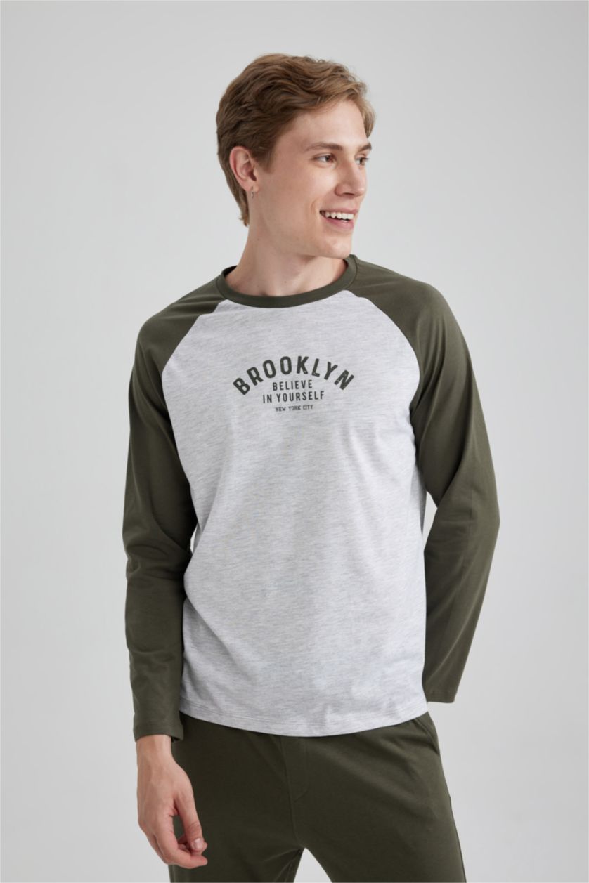 MAN Grey Melange 2 piece Regular Fit Set