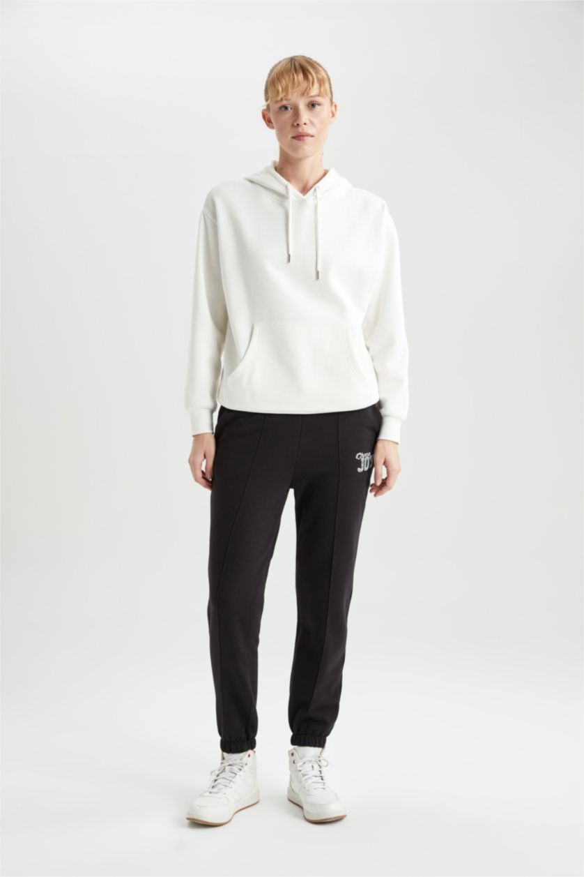 حريمي أسود بنطلون قصة عادية بجيب تقيل