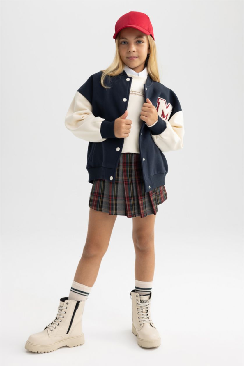 GIRLS & TEENS NAVY Oversize Fit Cardigan