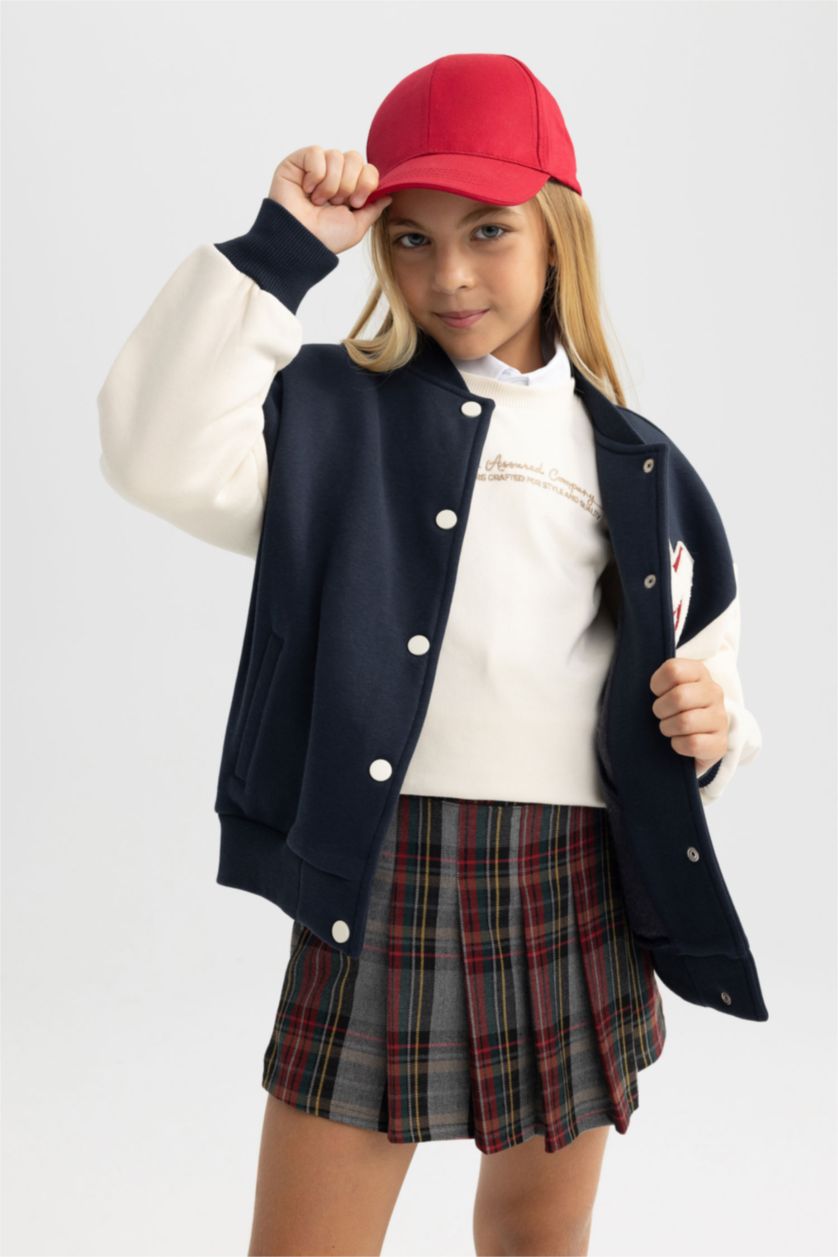 GIRLS & TEENS NAVY Oversize Fit Cardigan