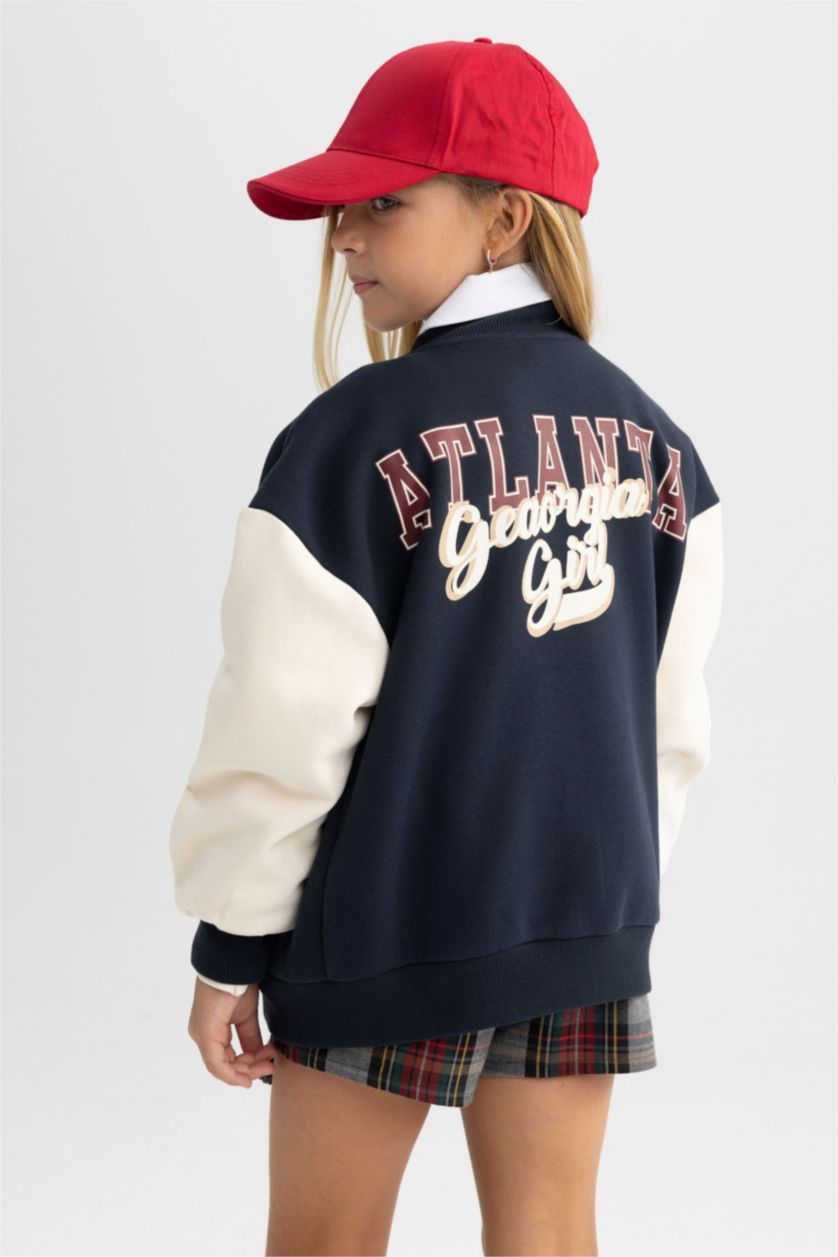 GIRLS & TEENS NAVY Oversize Fit Cardigan