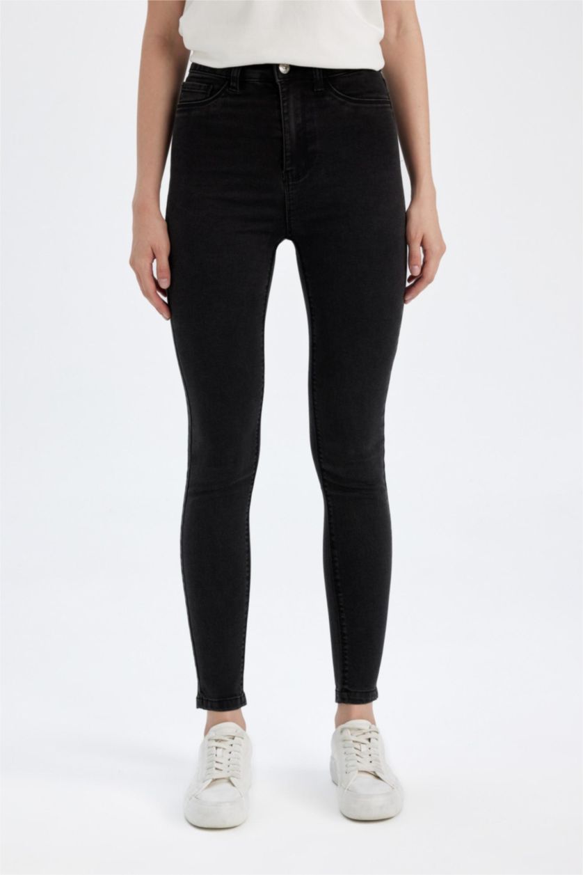 Әйелдерге Антрацит деним Шалбар