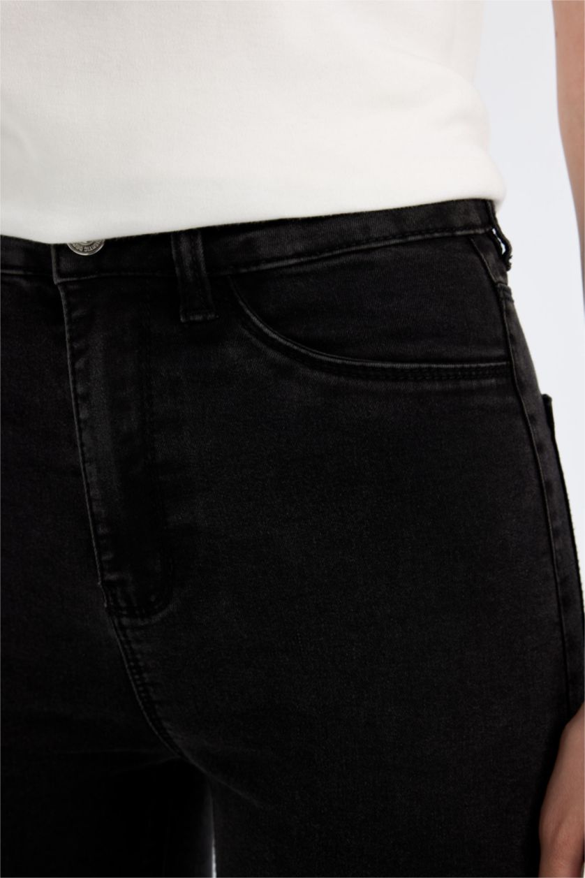 Әйелдерге Антрацит деним Шалбар