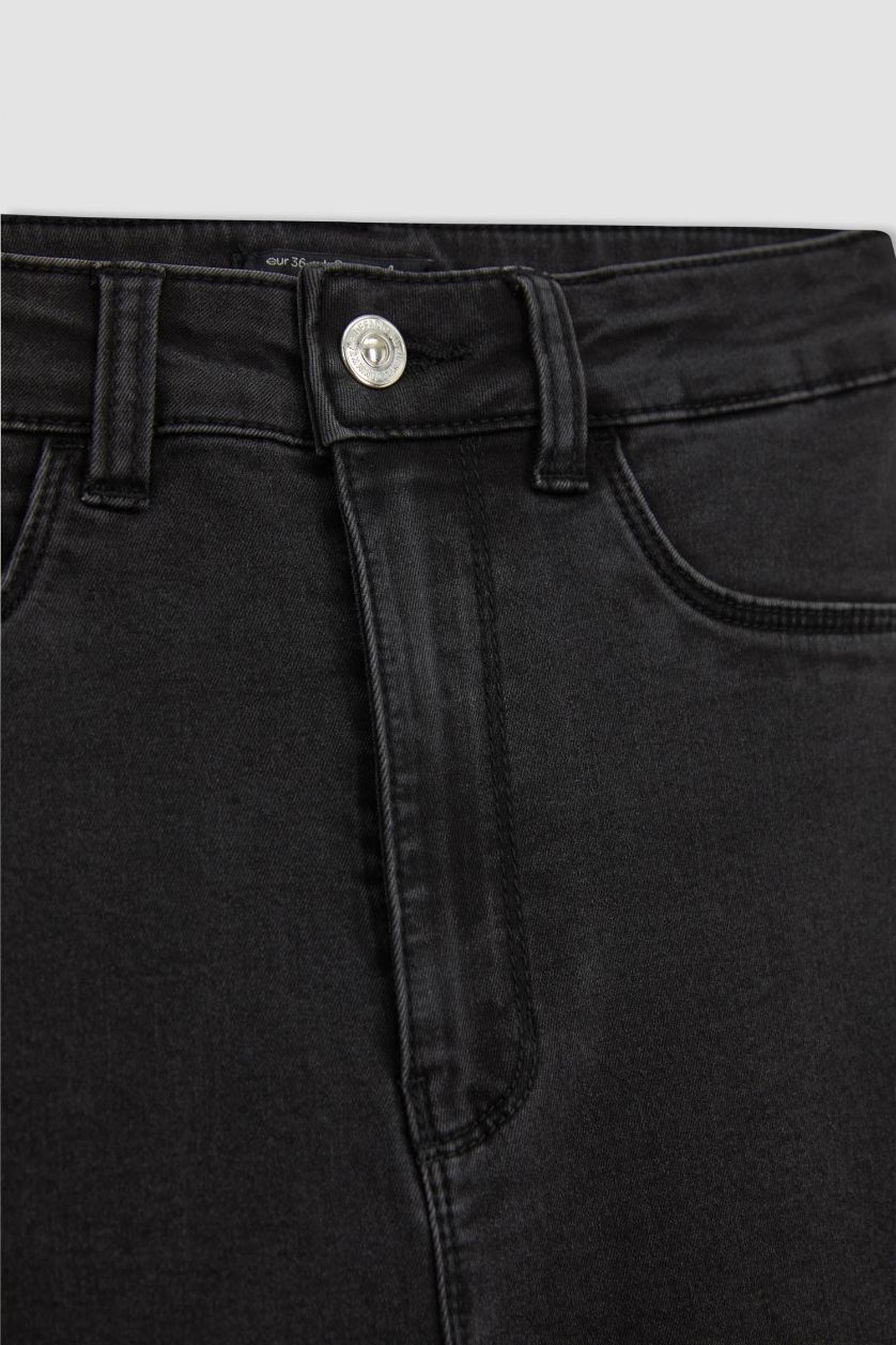 Әйелдерге Антрацит деним Шалбар