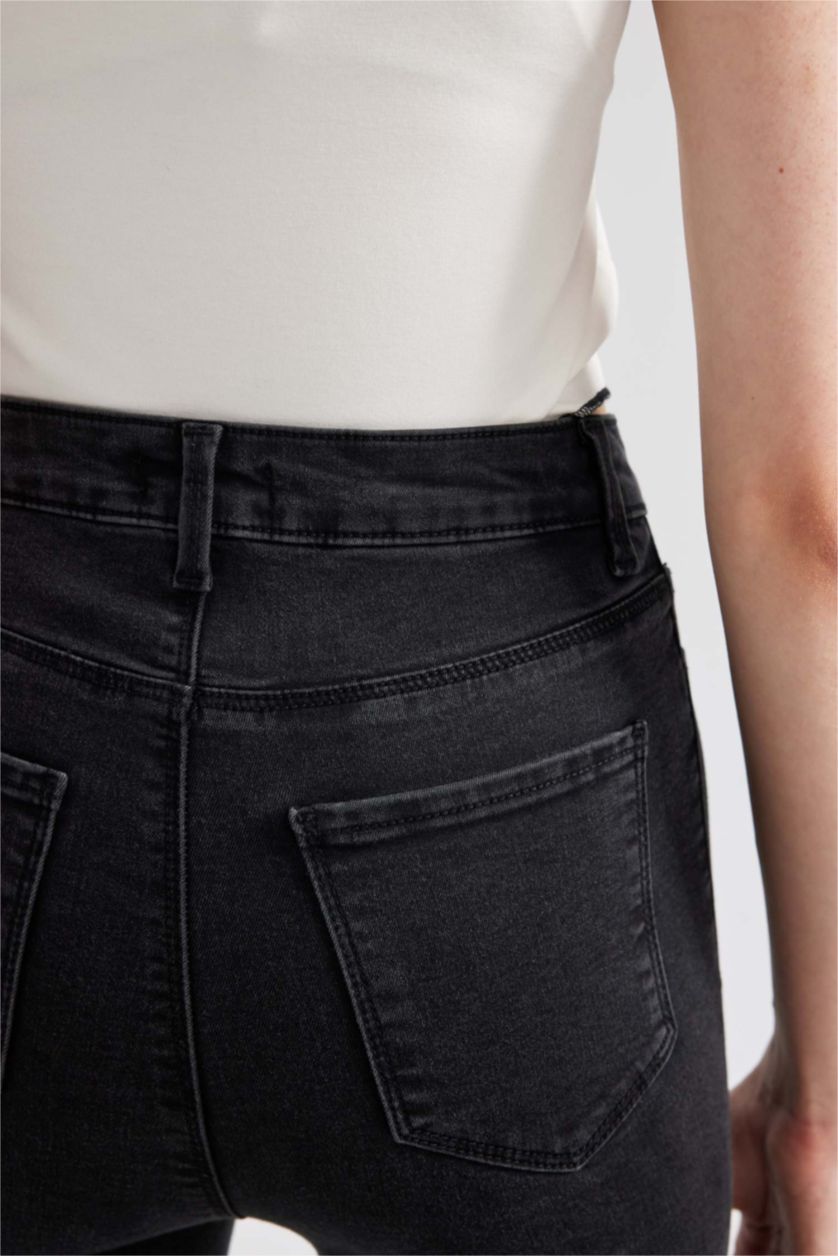 WOMAN Anthracite High Waist Long Length Jeans