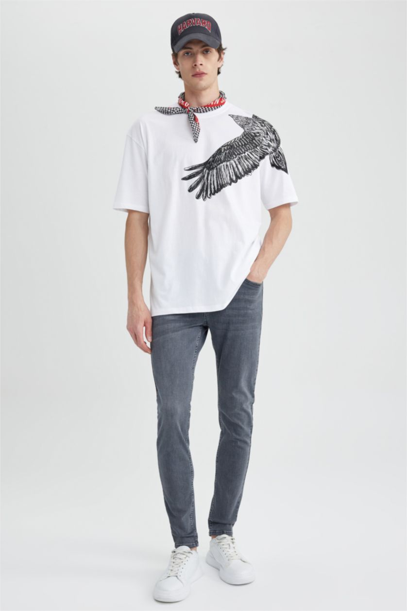 MAN Grey Super Skinny Fit Slim Fit Normal Waist  Jeans