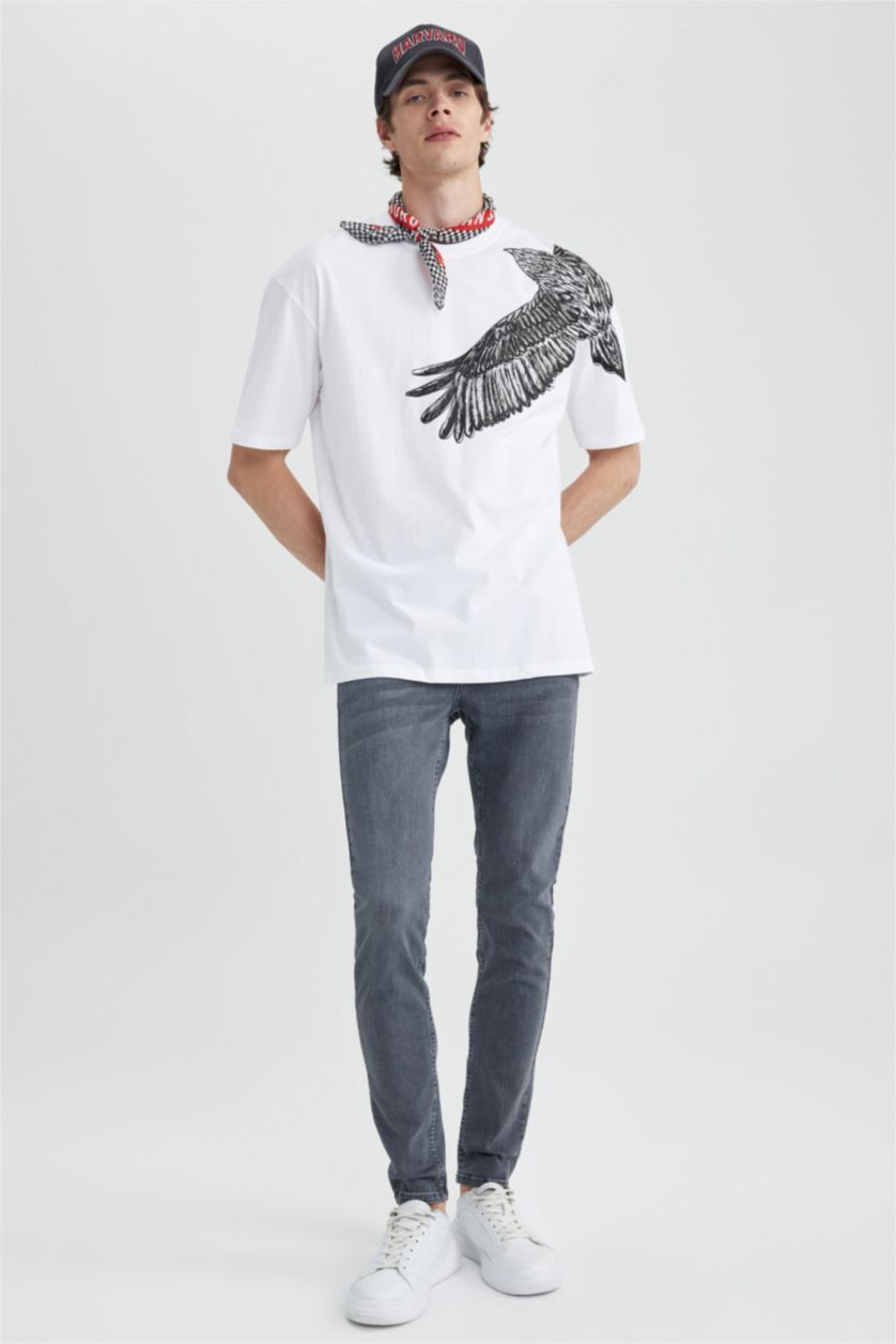 MAN Grey Super Skinny Fit Slim Fit Normal Waist  Jeans