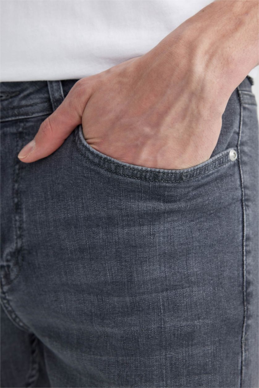 MAN Grey Super Skinny Fit Slim Fit Normal Waist  Jeans