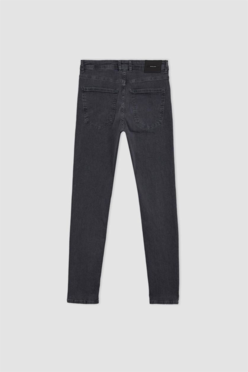 MAN Grey Super Skinny Fit Slim Fit Normal Waist  Jeans
