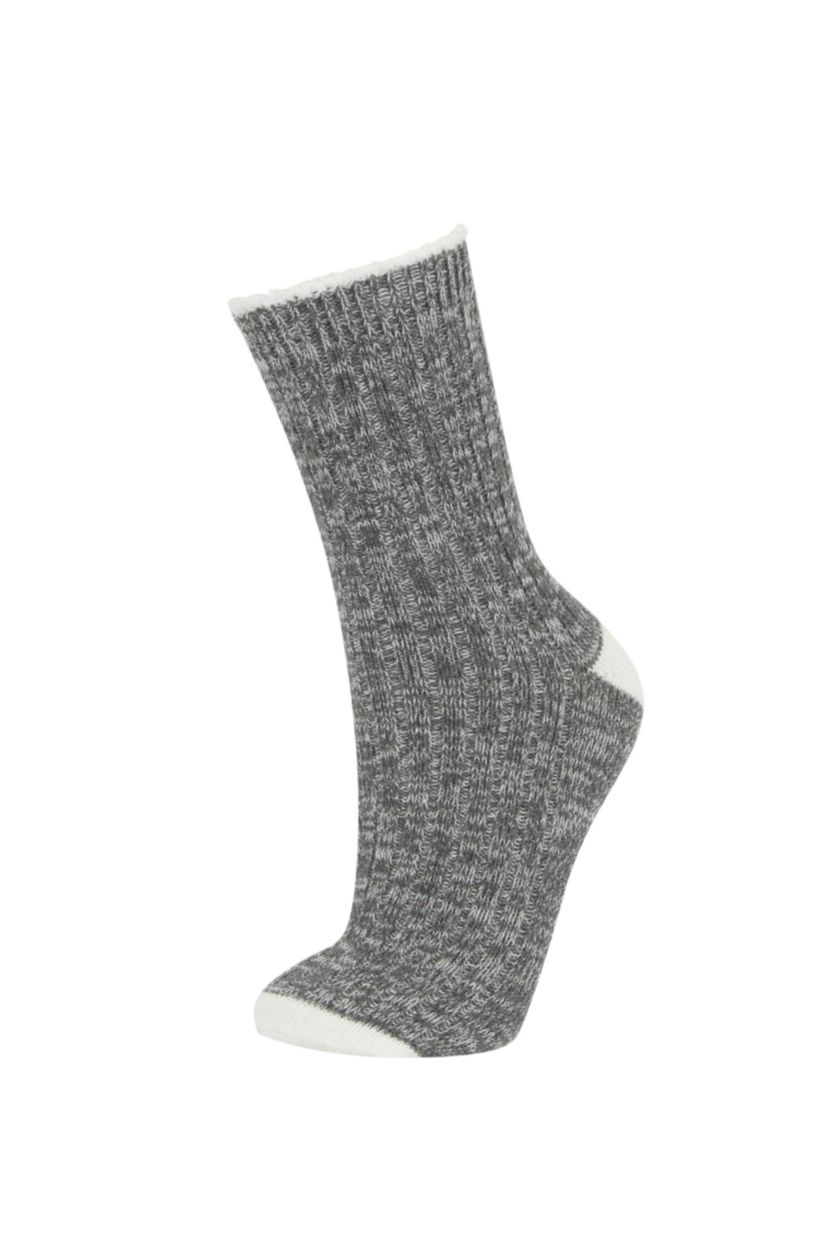 Kadın Karma Kadın 2'li Pamuklu Uzun Çorap