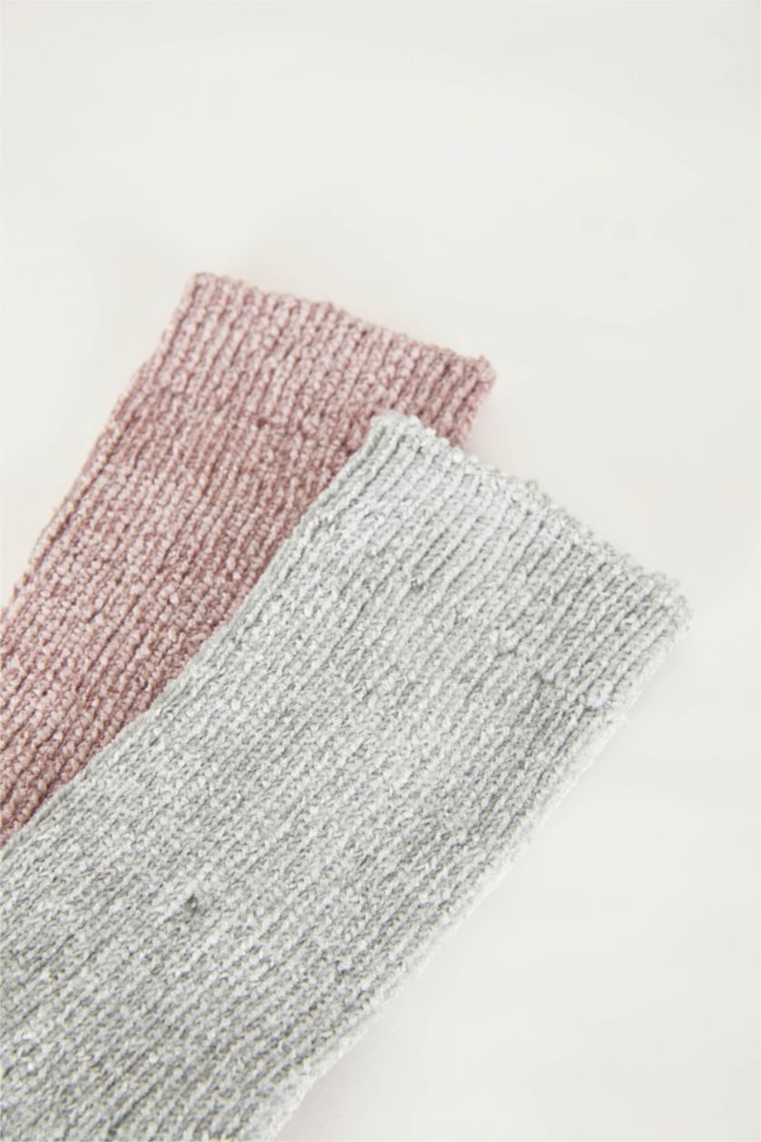 Kadın Karma Kadın 2'li Pamuklu Uzun Çorap