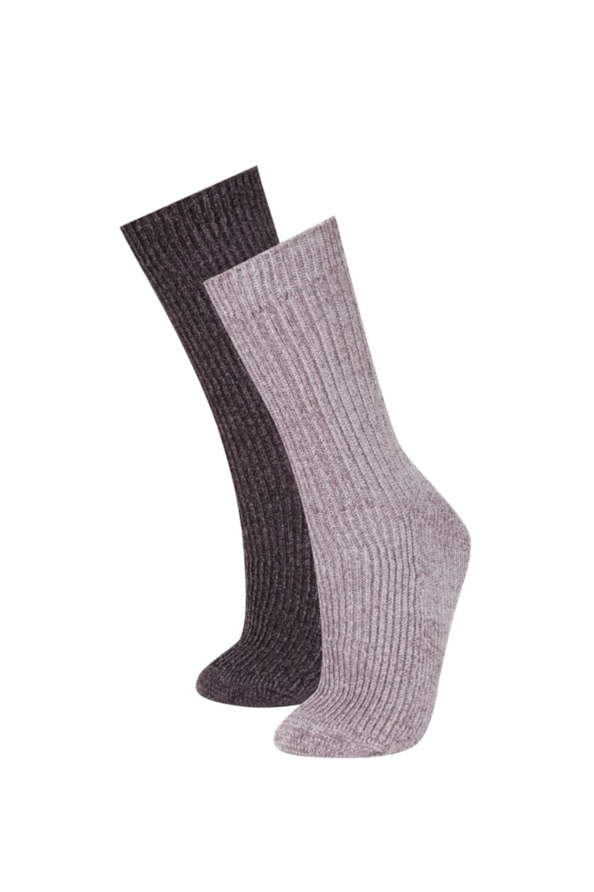 FEMME Karma Lot de 2 Chaussettes longues en coton pour femme