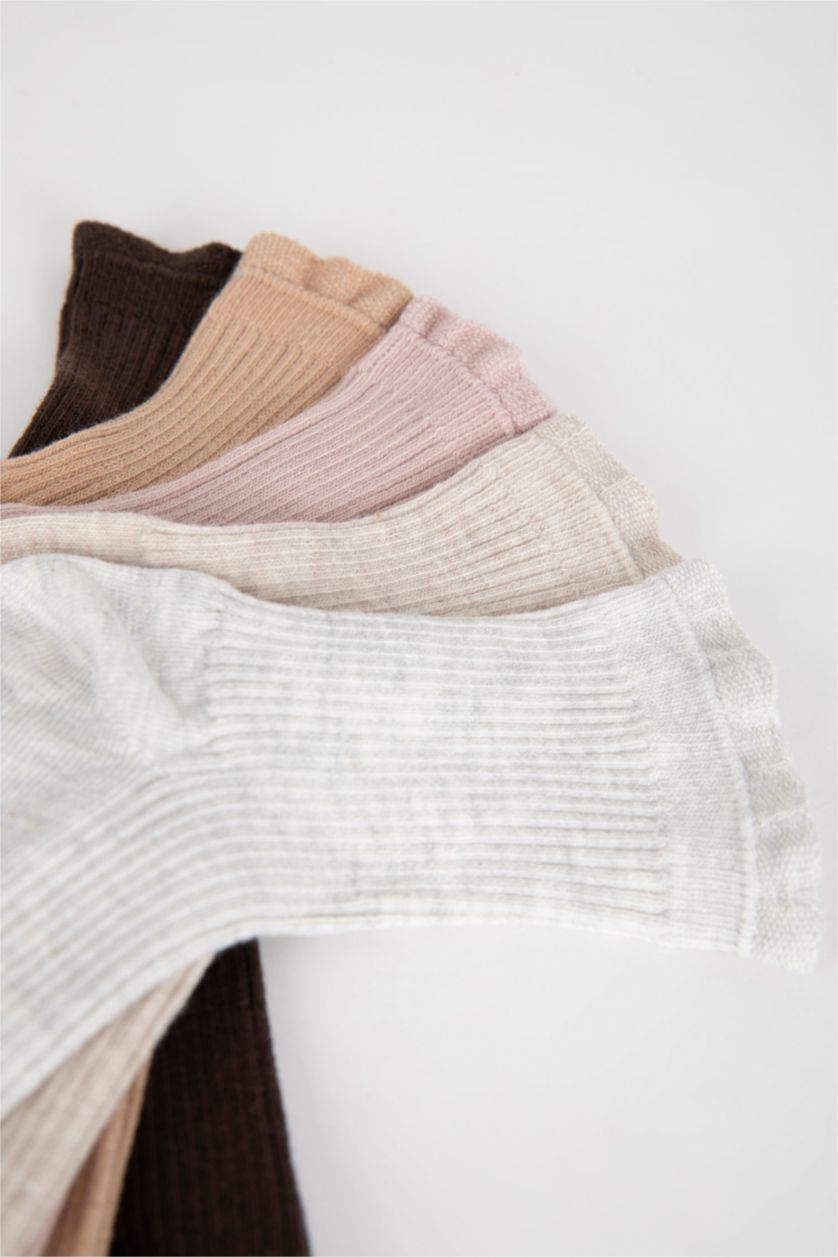 Әйелдерге Түрлі түсті Әйелдерге мақта 5 орташа мойын