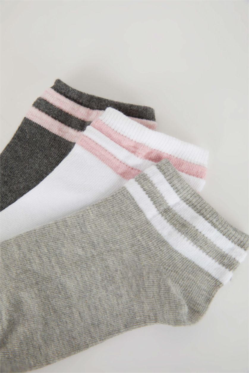 FEMME Rose Clair Chaussettes Coton Pour Femme - 3 Pièces