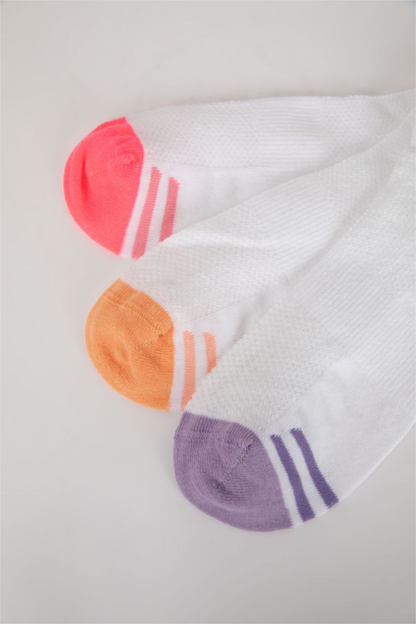 Kadın Karma Kadın 3'lü Pamuklu Patik Çorap