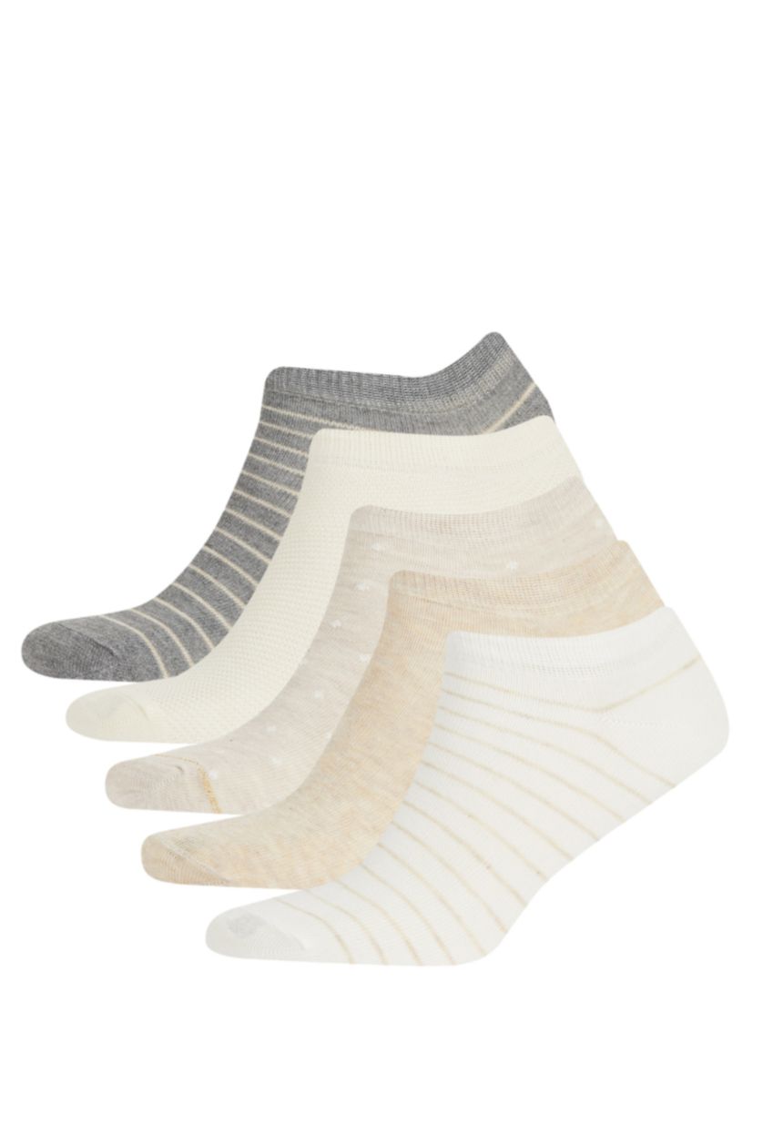 Kadın Karma 5'li Pamuklu Patik Çorap