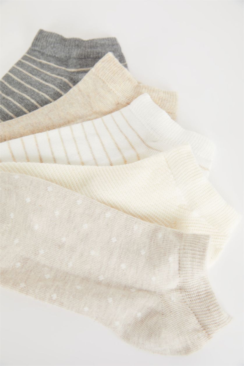 Kadın Karma 5'li Pamuklu Patik Çorap