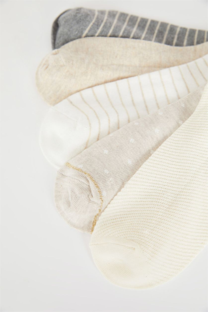 Kadın Karma 5'li Pamuklu Patik Çorap