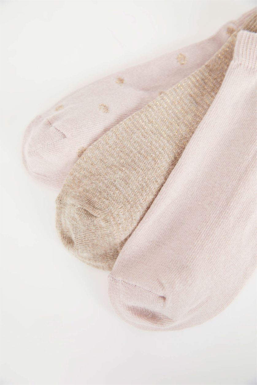 Kadın Karma Kadın 3'lü Pamuklu Patik Çorap