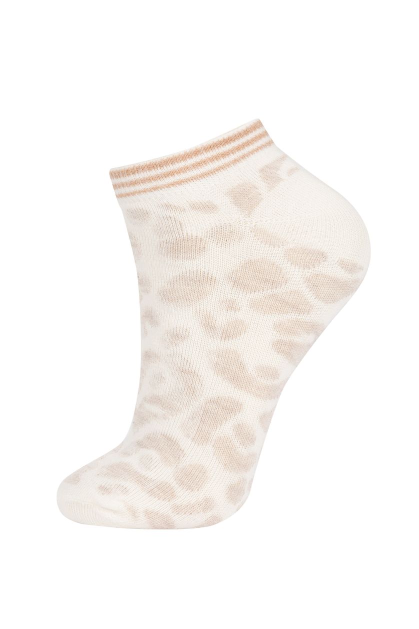 FEMME Karma Lot de 3 Chaussettes en coton imprimé léopard pour femme