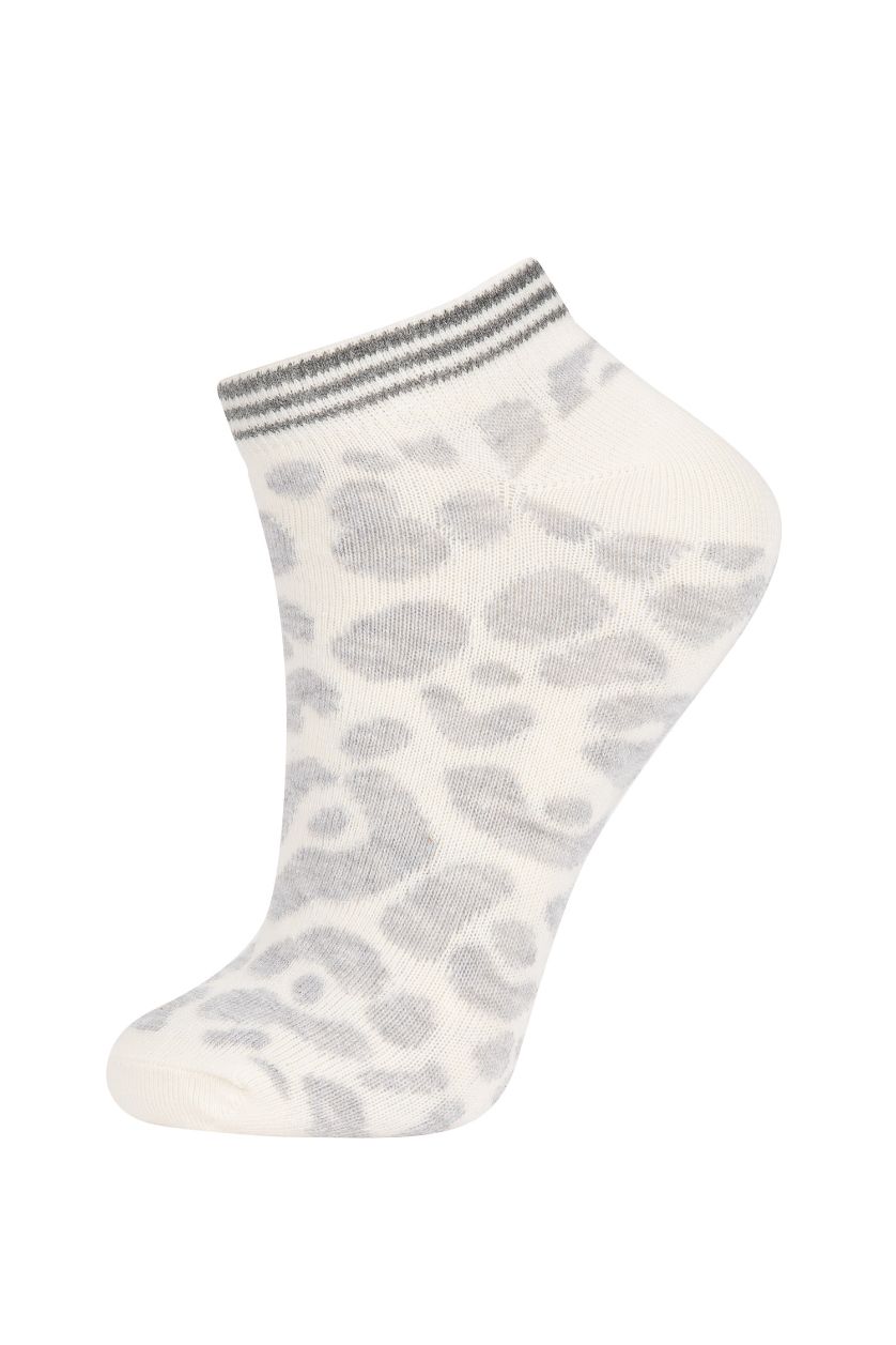 FEMME Karma Lot de 3 Chaussettes en coton imprimé léopard pour femme