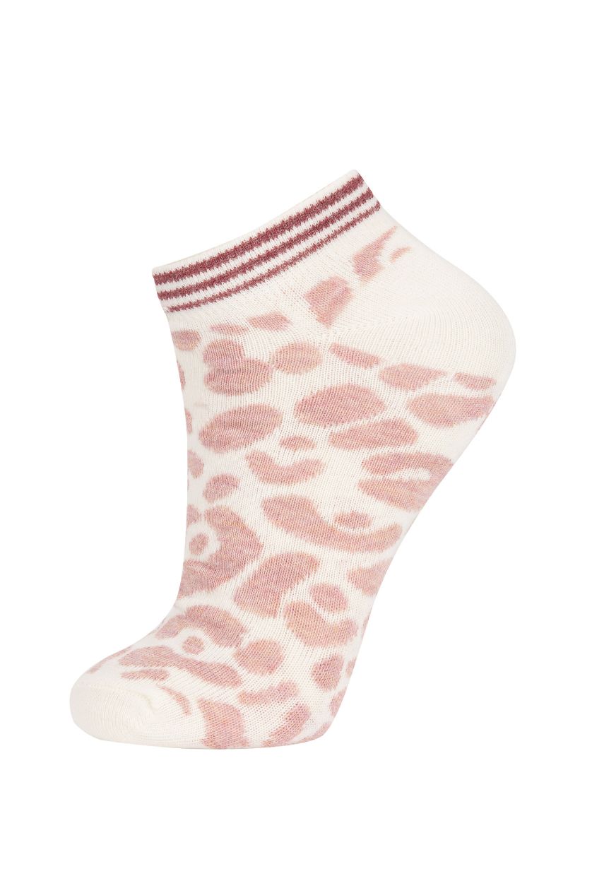 FEMME Karma Lot de 3 Chaussettes en coton imprimé léopard pour femme