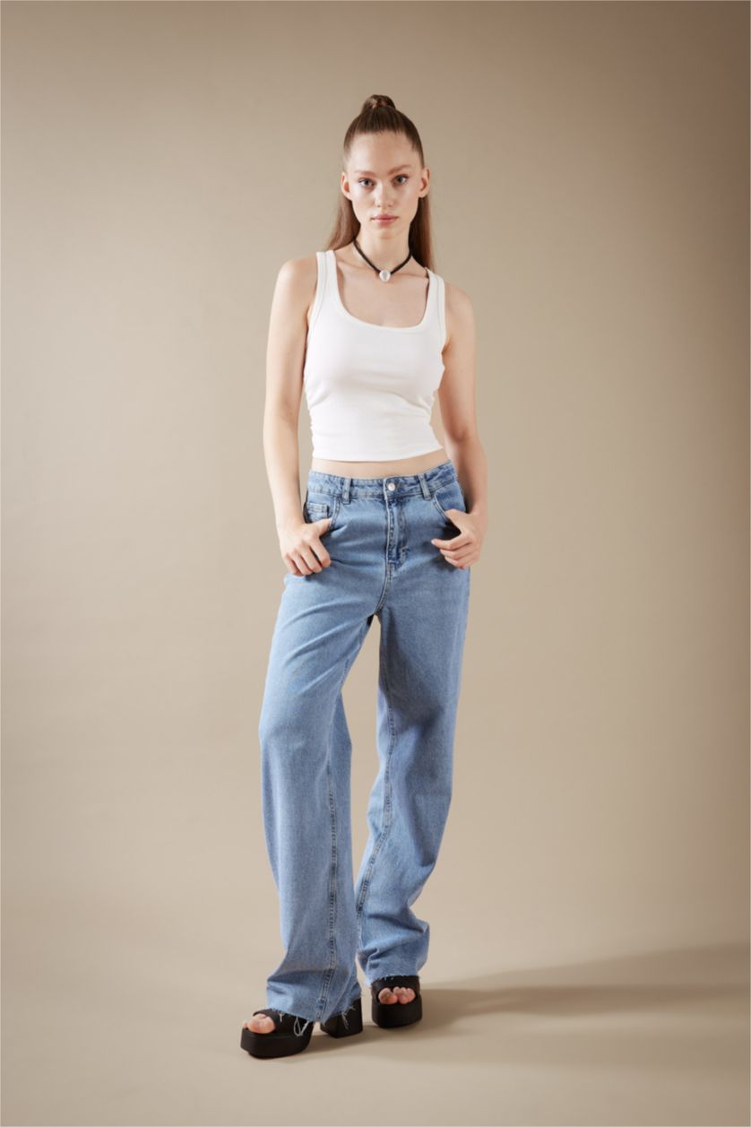 FEMME Blanc Coupe Slim