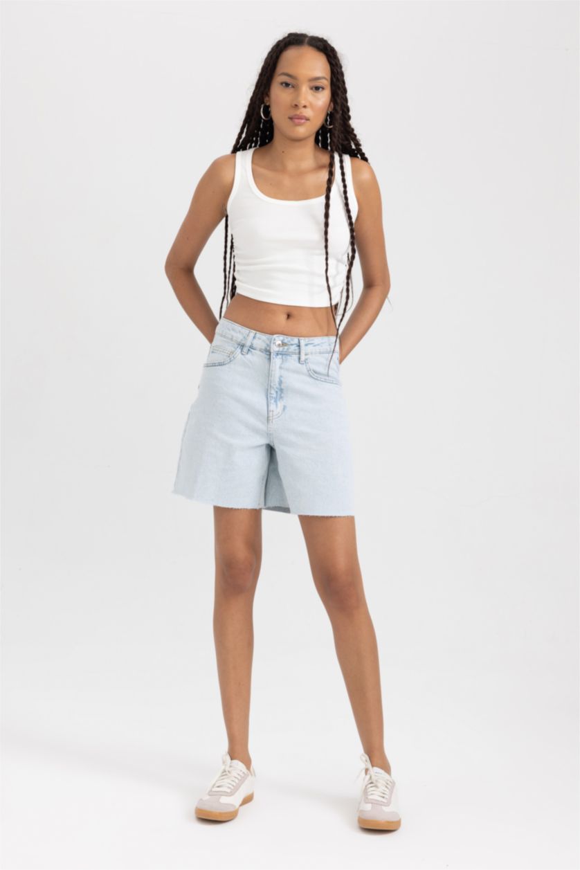 FEMME Blanc Coupe Slim