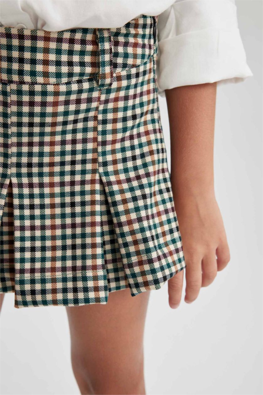 GIRLS & TEENS Light Green Girl Regular Fit Skirt