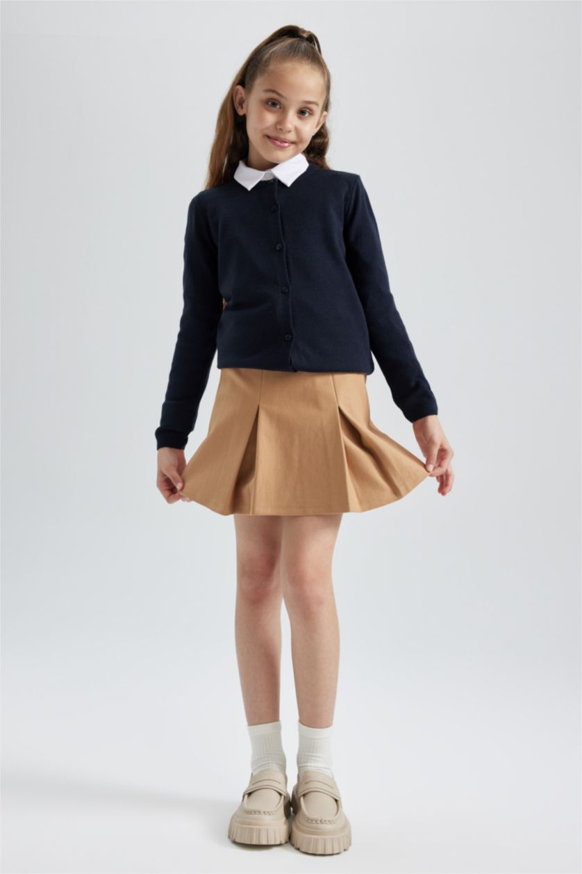 GIRLS & TEENS Beige Girl Regular Fit Skirt