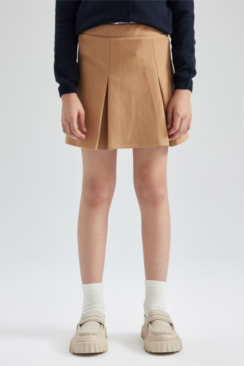 GIRLS & TEENS Beige Girl Regular Fit Skirt