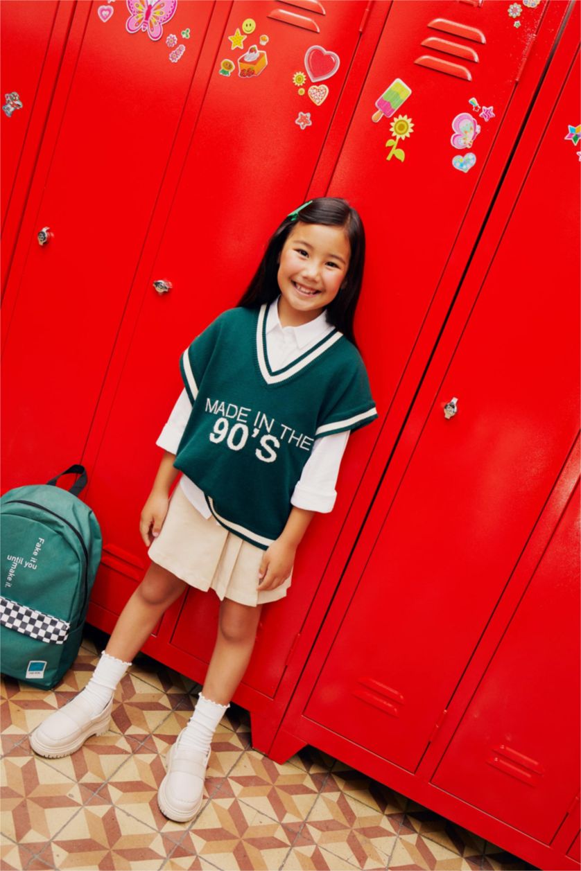 GIRLS & TEENS Beige Girl Regular Fit Skirt