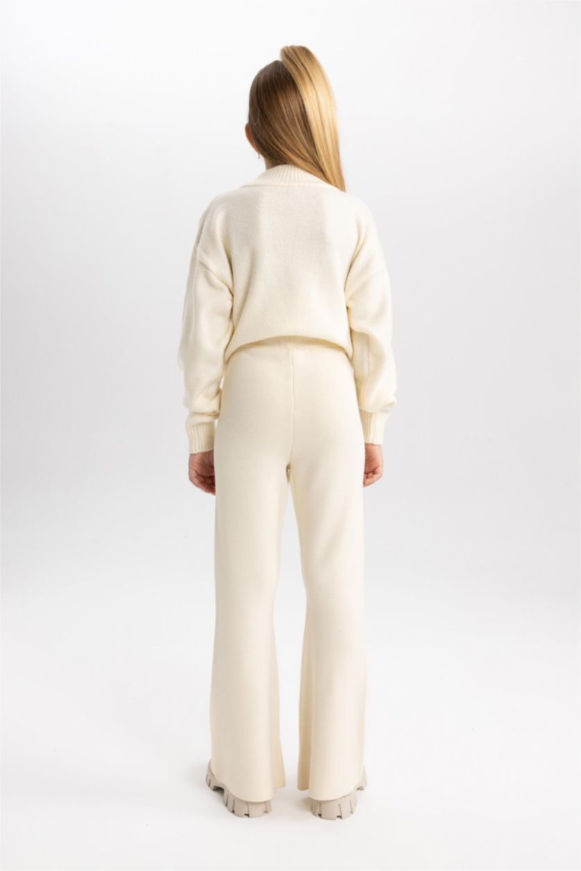 GIRLS & TEENS Ecru Flare Trousers