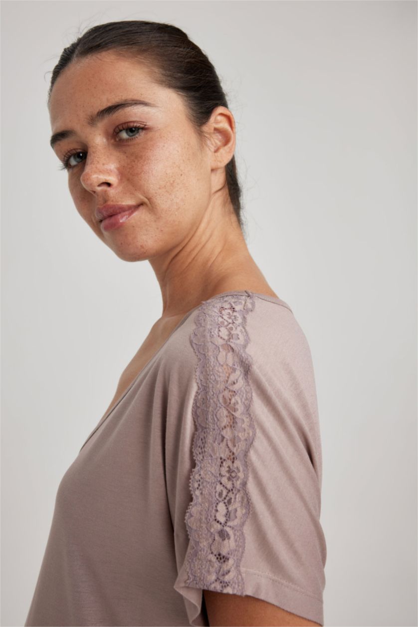 FEMME Beige Ensemble Coupe Régulière De Fall In Love - 2 Pièces