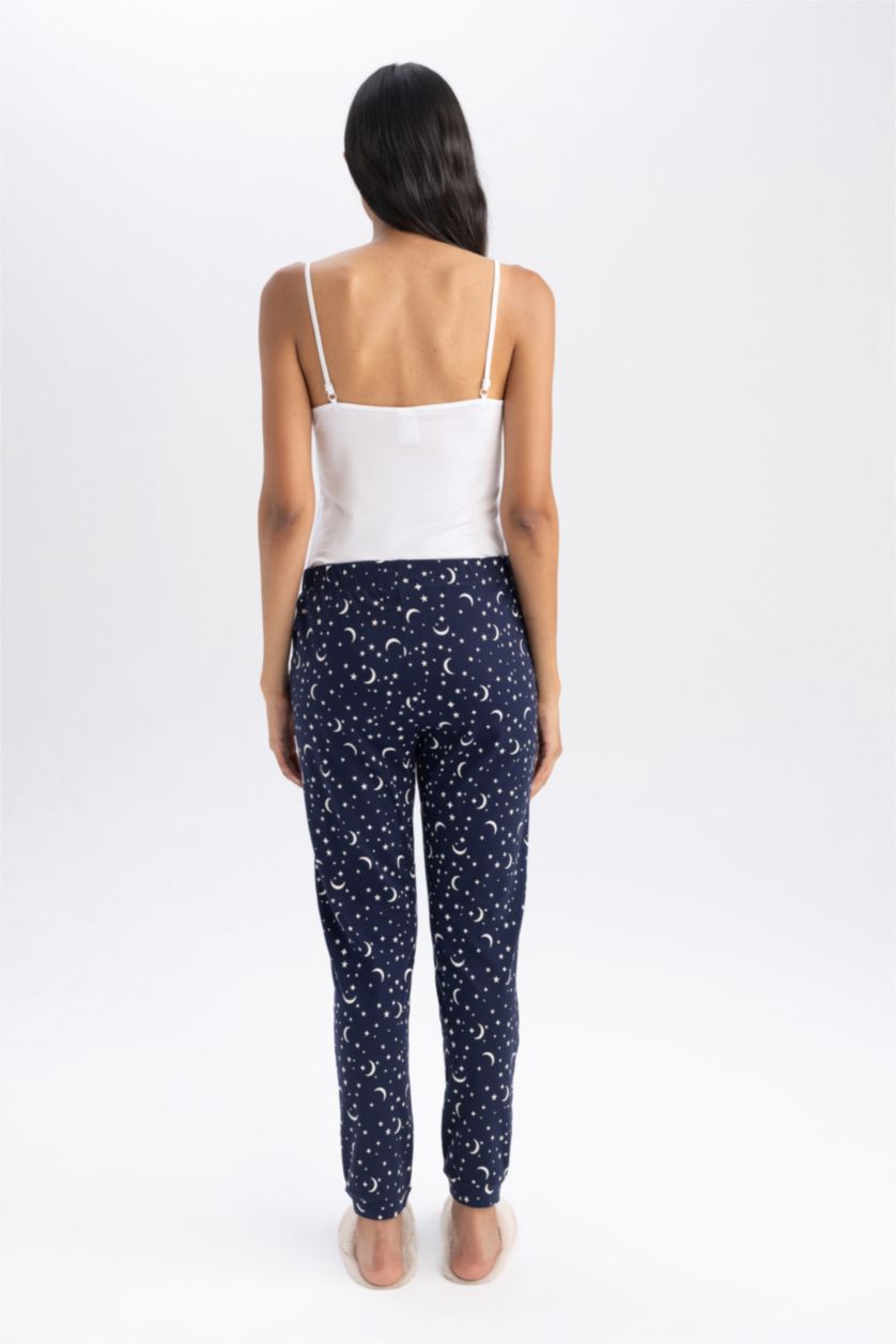 WOMAN NAVY Regular Fit Knitted Bottoms