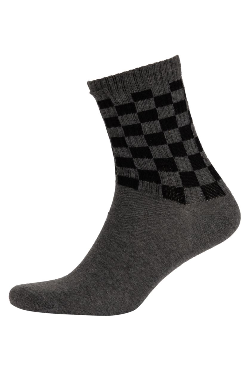 Erkek Karma Erkek 3'lü Pamuklu Soket Çorap