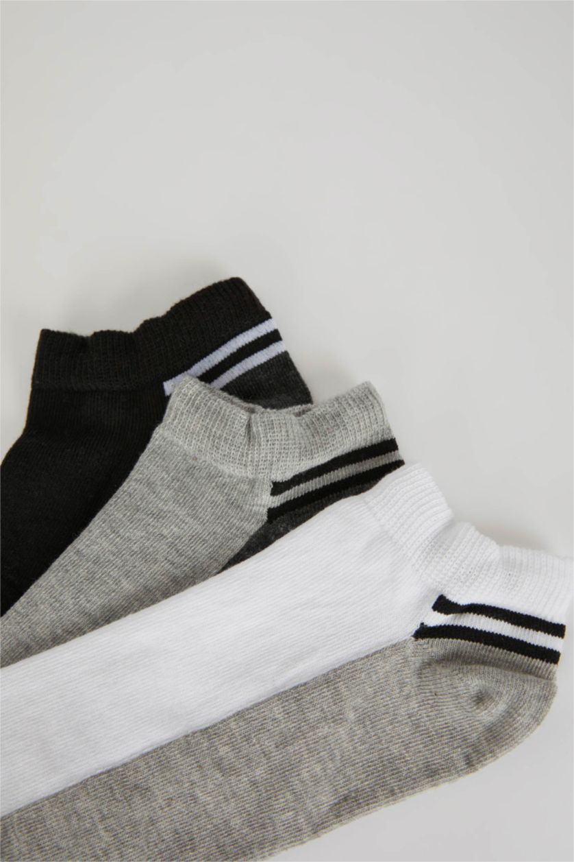 Erkek Karma Erkek 3'lü Pamuklu Patik Çorap