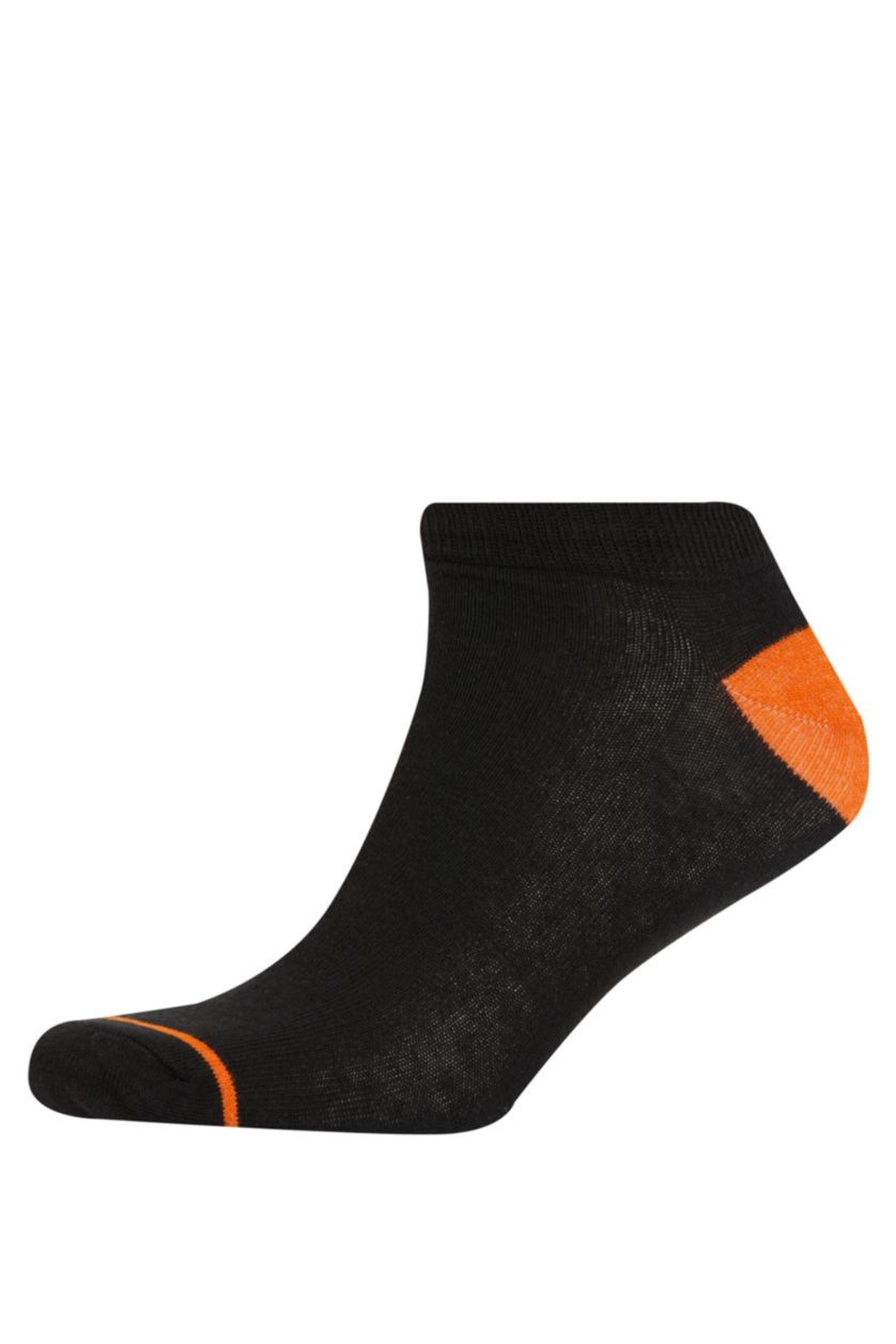 MAN Black 5 Piece Cotton Short Socks