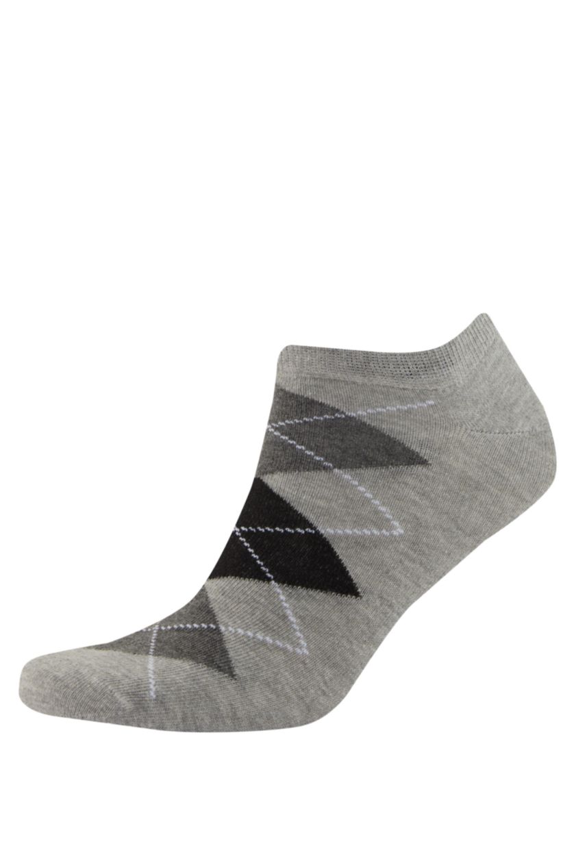 رجال Karma جوارب رجالي قصيرة قطن مخطط - 5 قطع