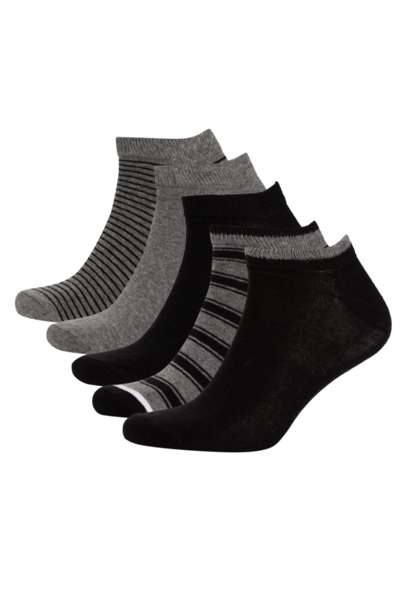 Erkek Karma 5'li Pamuklu Patik Çorap