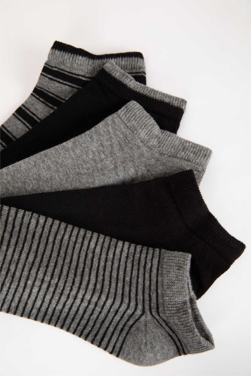 Erkek Karma 5'li Pamuklu Patik Çorap