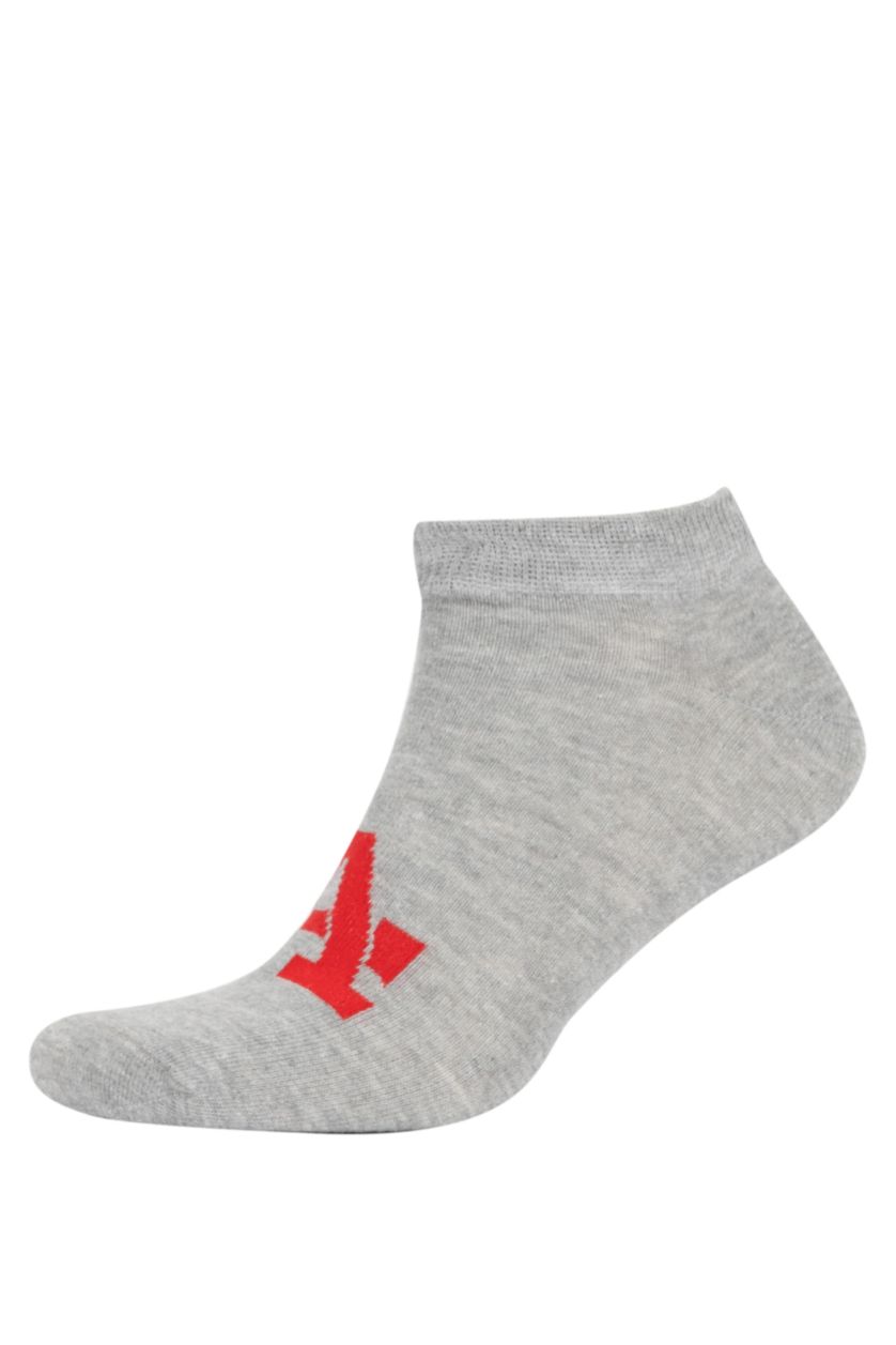 Erkek Karma Erkek 3'lü Pamuklu Patik Çorap