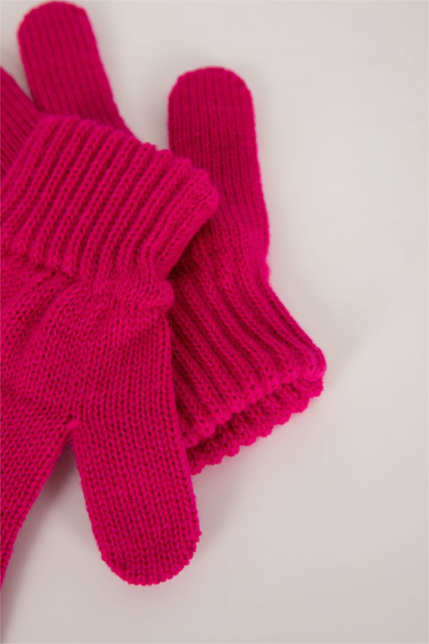 FILLES Rose Ensemble Écharpe, Gants Et Bonnet Pour Fille - 3 Pièces