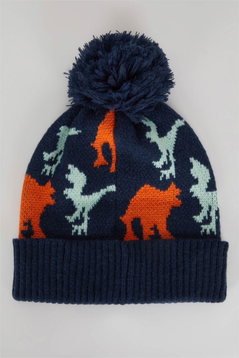 GARÇONS Indigo Foncé ensemble D'Écharpe et Bonnet Pour Garçon - 2 Pièces