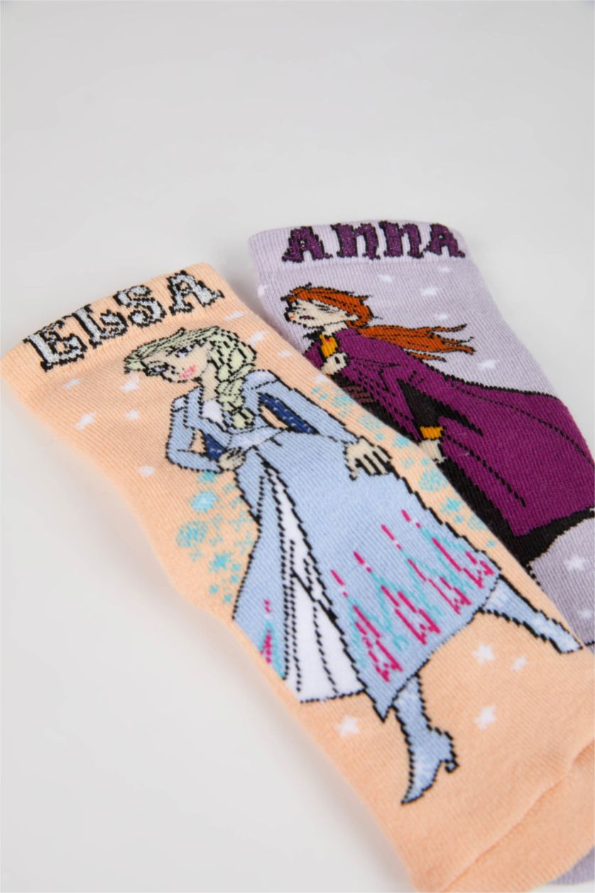 بنات Karma جوارب طويلة قطن بناتي من فروزن  - قطعتين