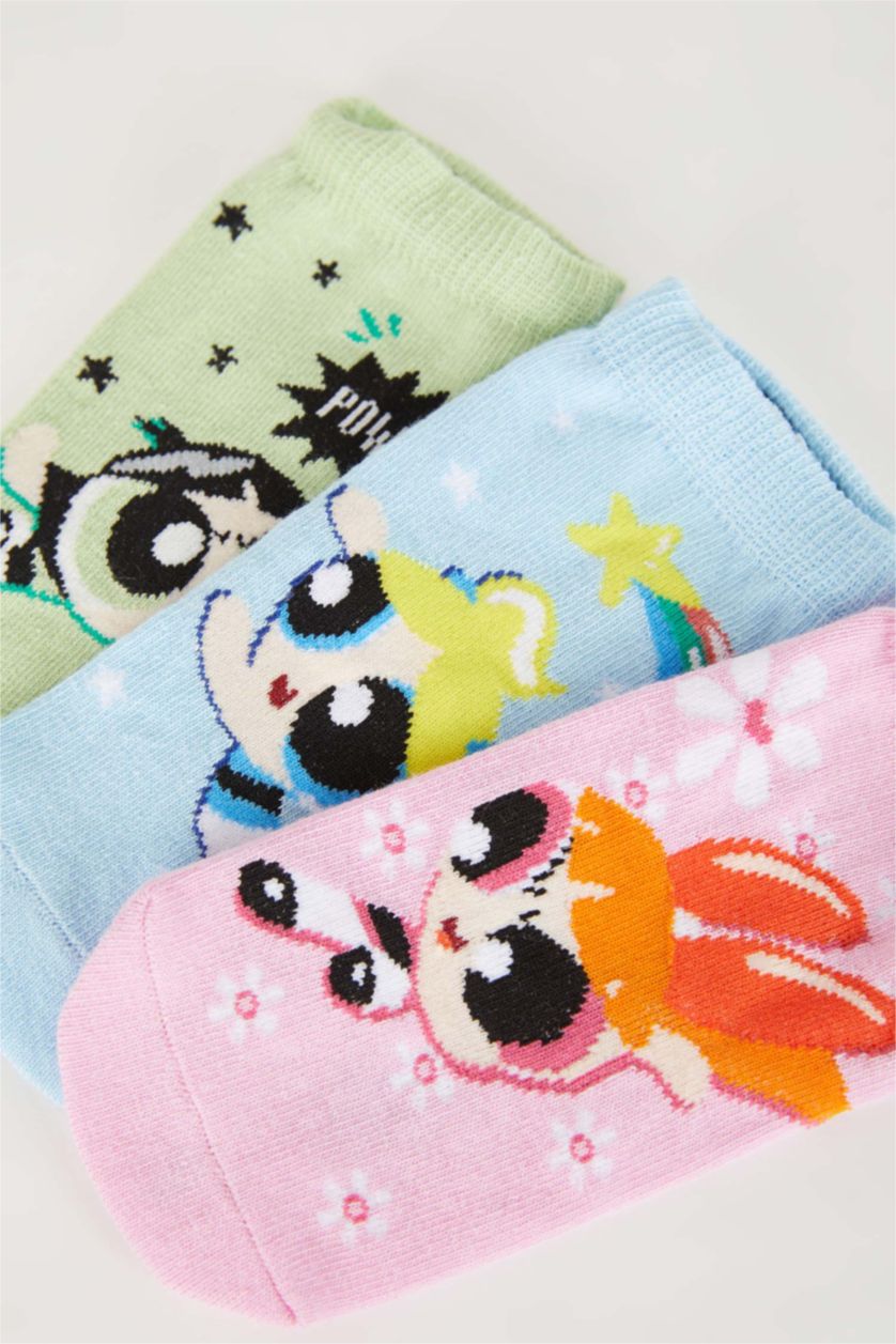 بنات Karma جوارب قصيرة قطن بناتي من باور باف جيرلز - 3 قطع